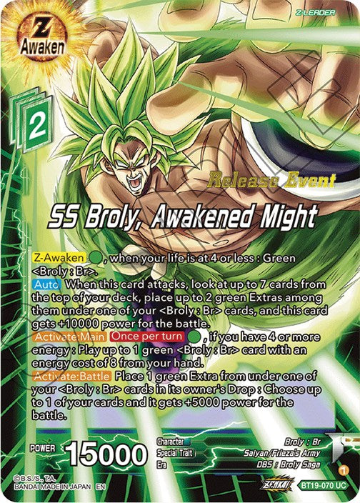 SS Broly, Awakened Might (Fighter's Ambition Holiday Pack) (BT19-070) [Tournament Promotion Cards] | Good Games Adelaide SA