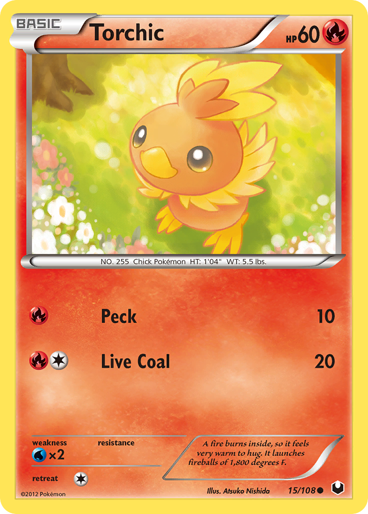 Torchic (15/108) [Black & White: Dark Explorers] | Good Games Adelaide SA