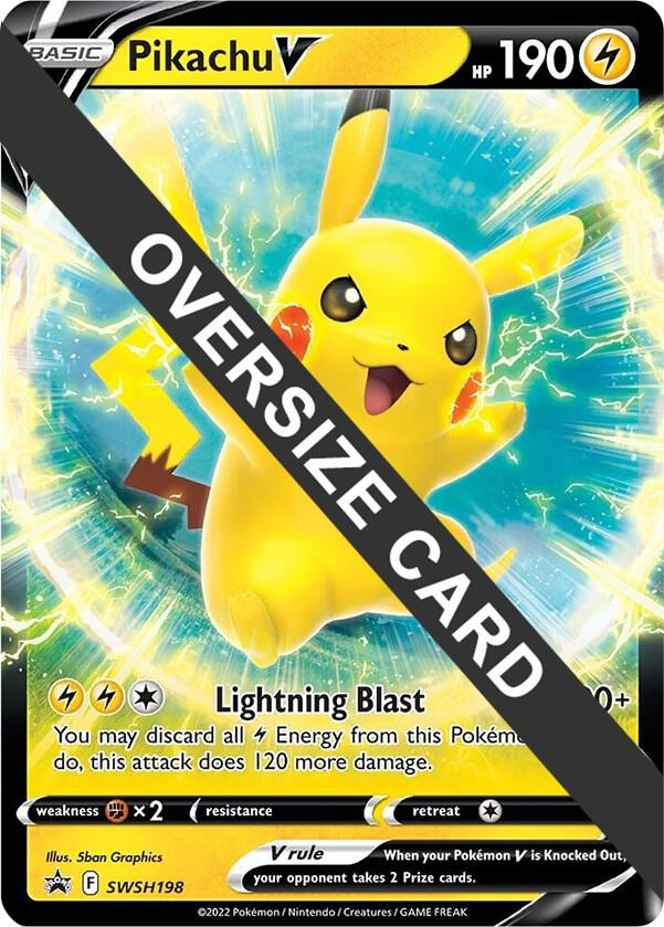 Pikachu V SWSH198 SWSH198 (Jumbo Cards)  - Holofoil | Good Games Adelaide SA