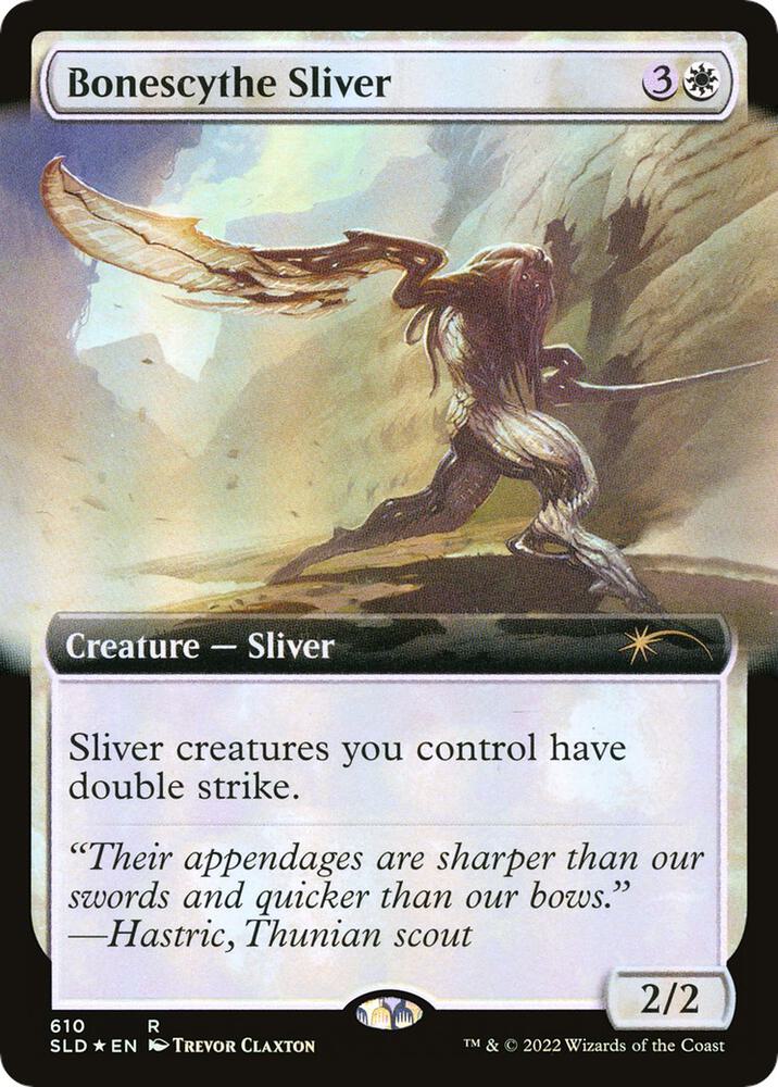 Bonescythe Sliver Extended Art 610 (Secret Lair Drop Series)  - Foil | Good Games Adelaide SA