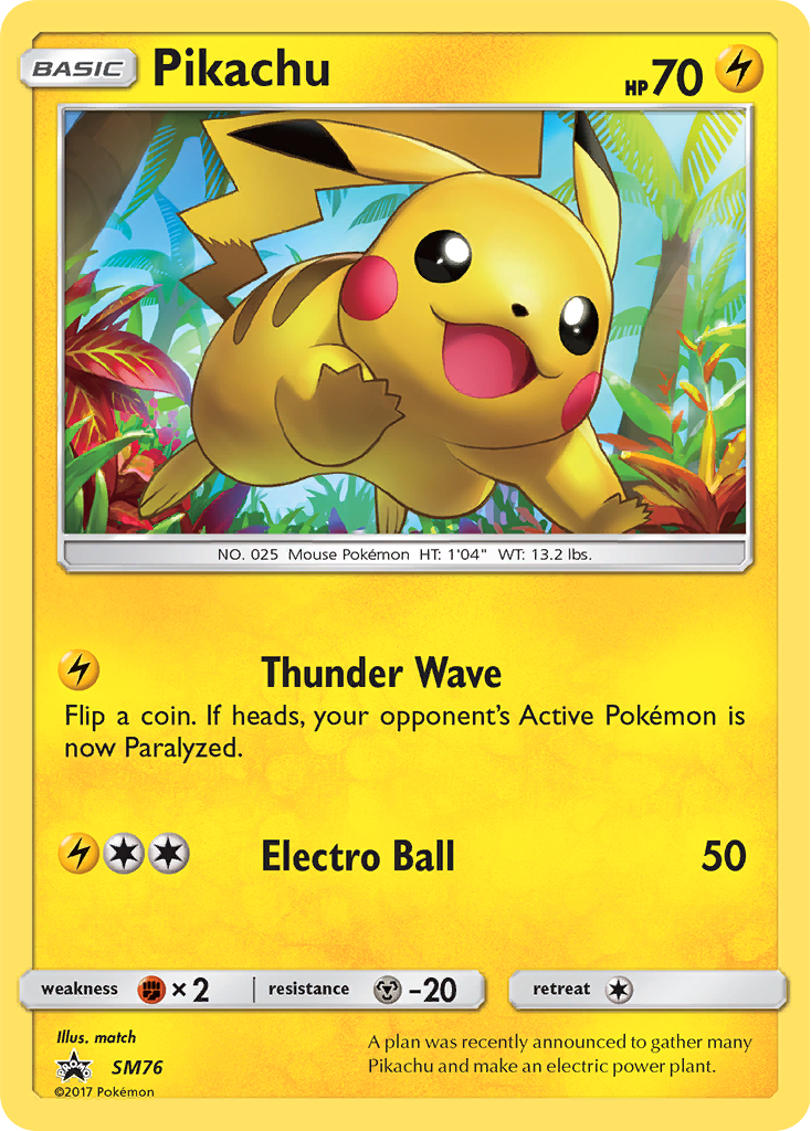 Pikachu (SM76) [Sun & Moon: Black Star Promos] | Good Games Adelaide SA