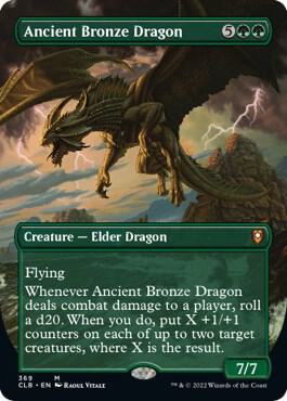 Ancient Bronze Dragon Borderless 369 (Commander Legends: Battle for Baldur's Gate)  | Good Games Adelaide SA