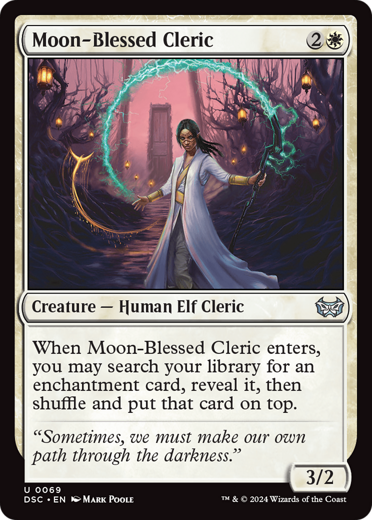 Moon-Blessed Cleric [Duskmourn: House of Horror Commander] | Good Games Adelaide SA