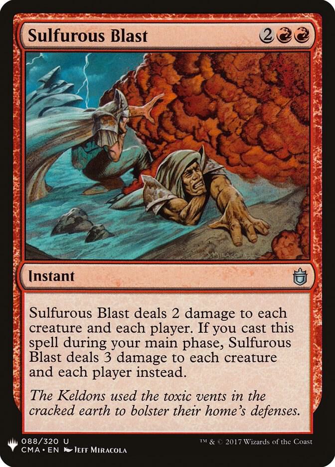 Sulfurous Blast 88 (The List Reprints)  | Good Games Adelaide SA