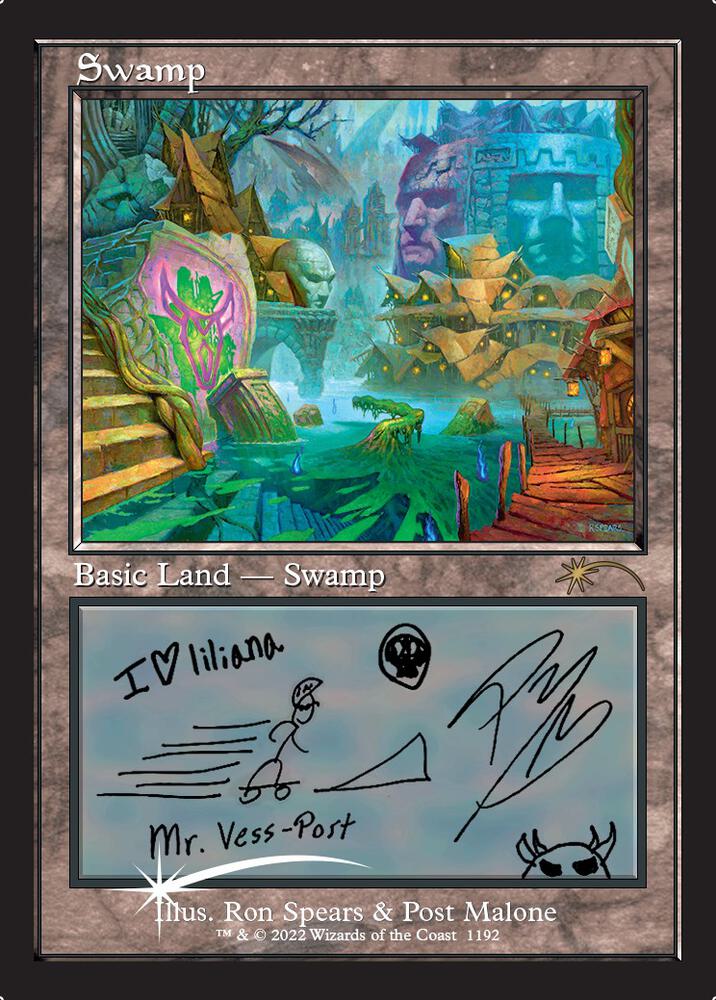 Swamp Post Malone 1192 (Secret Lair Drop Series)  - Foil | Good Games Adelaide SA