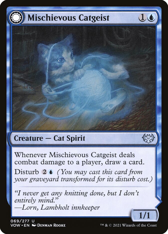 Mischievous Catgeist // Catlike Curiosity 69 (Innistrad: Crimson Vow)  | Good Games Adelaide SA