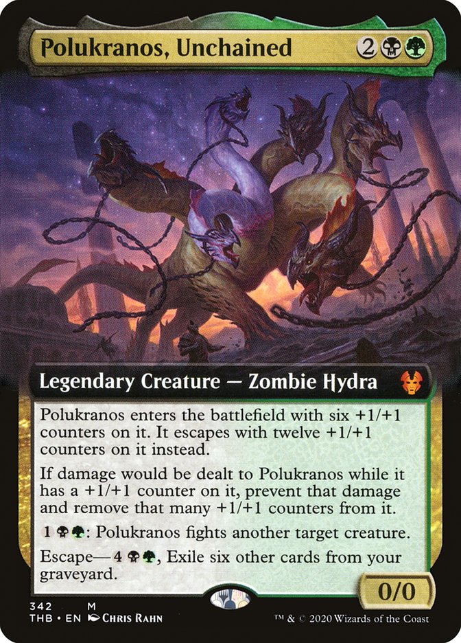 Polukranos, Unchained (Extended Art) [Theros Beyond Death] | Good Games Adelaide SA