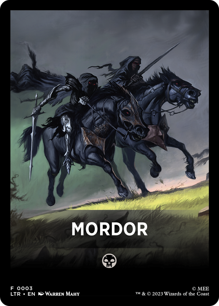 Mordor Theme Card [The Lord of the Rings: Tales of Middle-Earth Tokens] | Good Games Adelaide SA