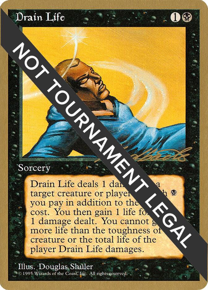 Drain Life 1996 Leon Lindback 4ED ll132/308 (World Championship Decks)  | Good Games Adelaide SA