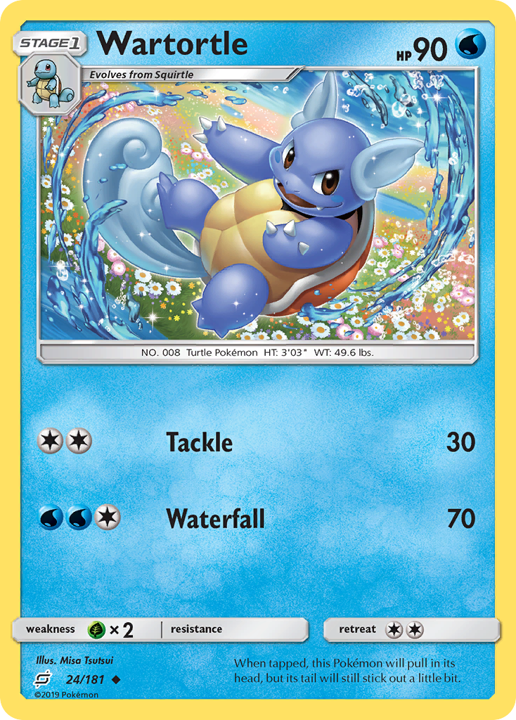 Wartortle (24/181) [Sun & Moon: Team Up] | Good Games Adelaide SA