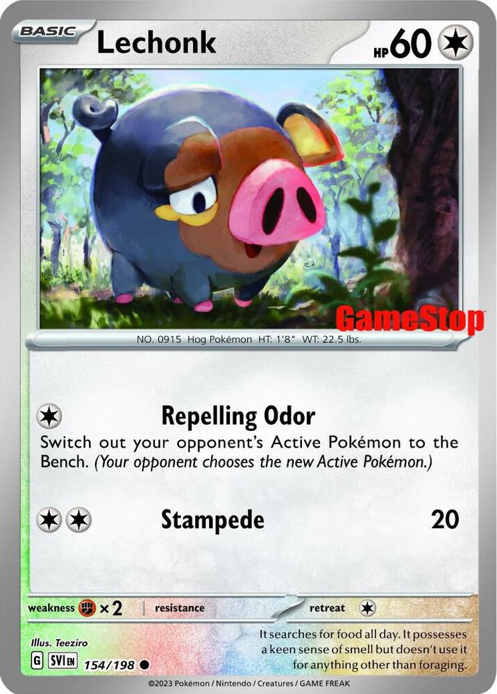 Lechonk GameStop Promo 154/198 (Miscellaneous Cards & Products)  | Good Games Adelaide SA