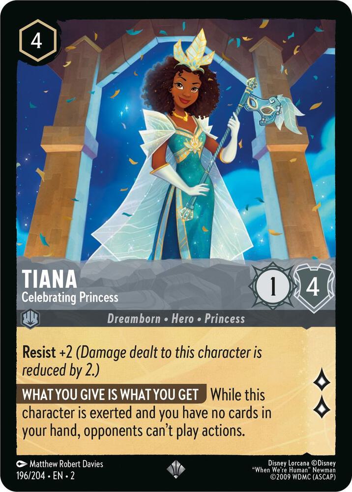 Tiana Celebrating Princess 196/204 (Rise of the Floodborn)  - Cold Foil | Good Games Adelaide SA