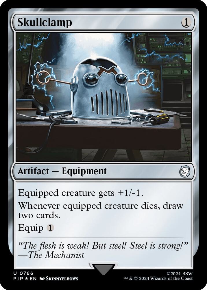 Skullclamp 766 (Universes Beyond: Fallout)  - Foil | Good Games Adelaide SA
