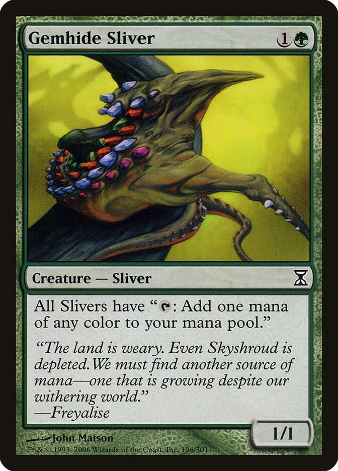 Gemhide Sliver 196 (Time Spiral)  - Foil | Good Games Adelaide SA