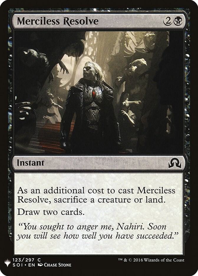 Merciless Resolve 123 (The List Reprints)  | Good Games Adelaide SA