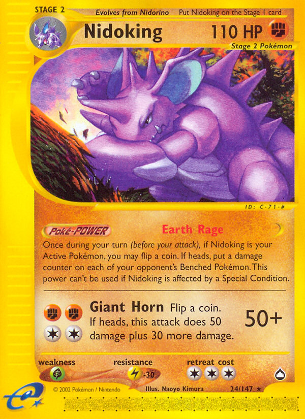 Nidoking (24/147) [Aquapolis] | Good Games Adelaide SA