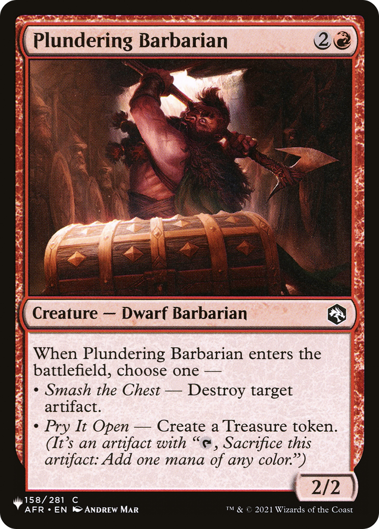 Plundering Barbarian [The List Reprints] | Good Games Adelaide SA