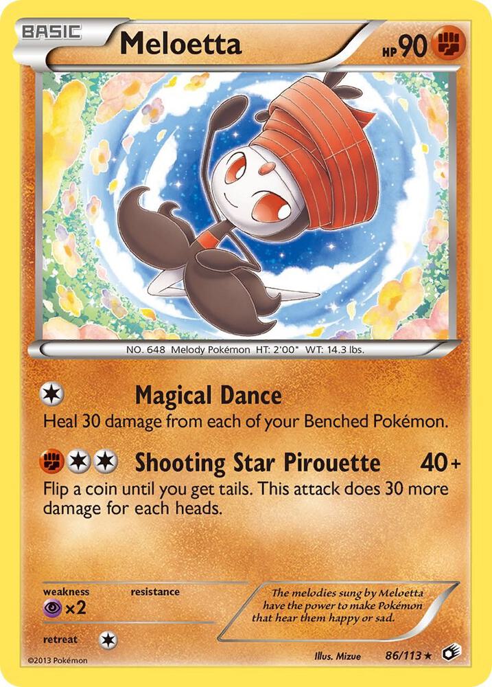 Meloetta 86/113 (Legendary Treasures)  - Reverse Holofoil | Good Games Adelaide SA