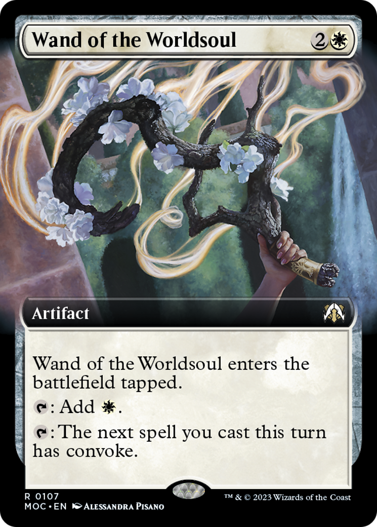 Wand of the Worldsoul (Extended Art) [March of the Machine Commander] | Good Games Adelaide SA