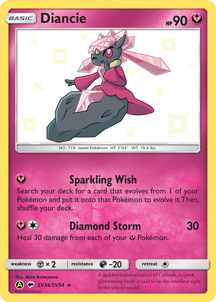 Diancie (SV36/SV94) [Sun & Moon: Hidden Fates - Shiny Vault] | Good Games Adelaide SA