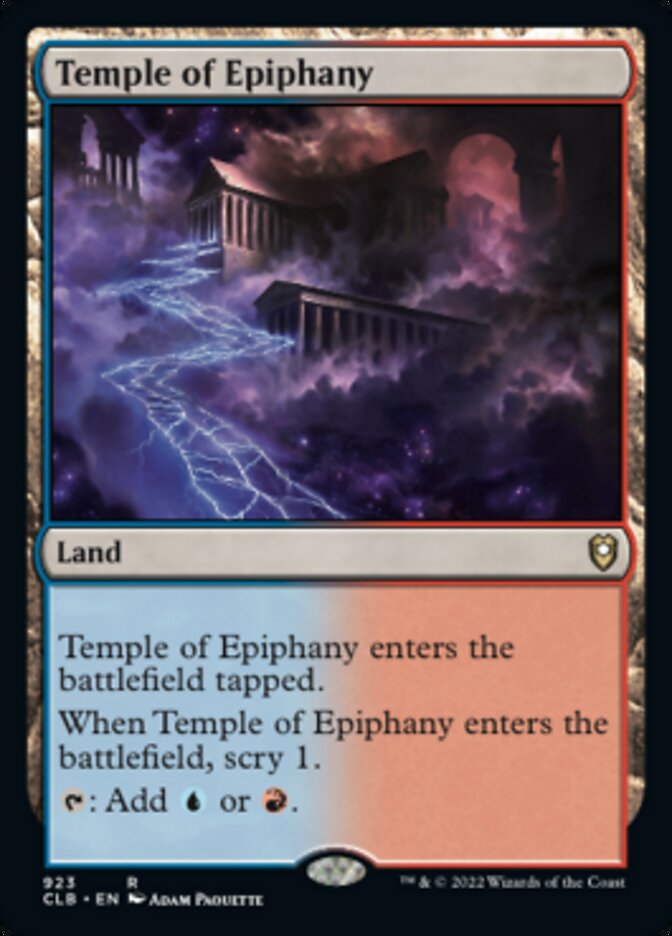 Temple of Epiphany [Commander Legends: Battle for Baldur's Gate] | Good Games Adelaide SA