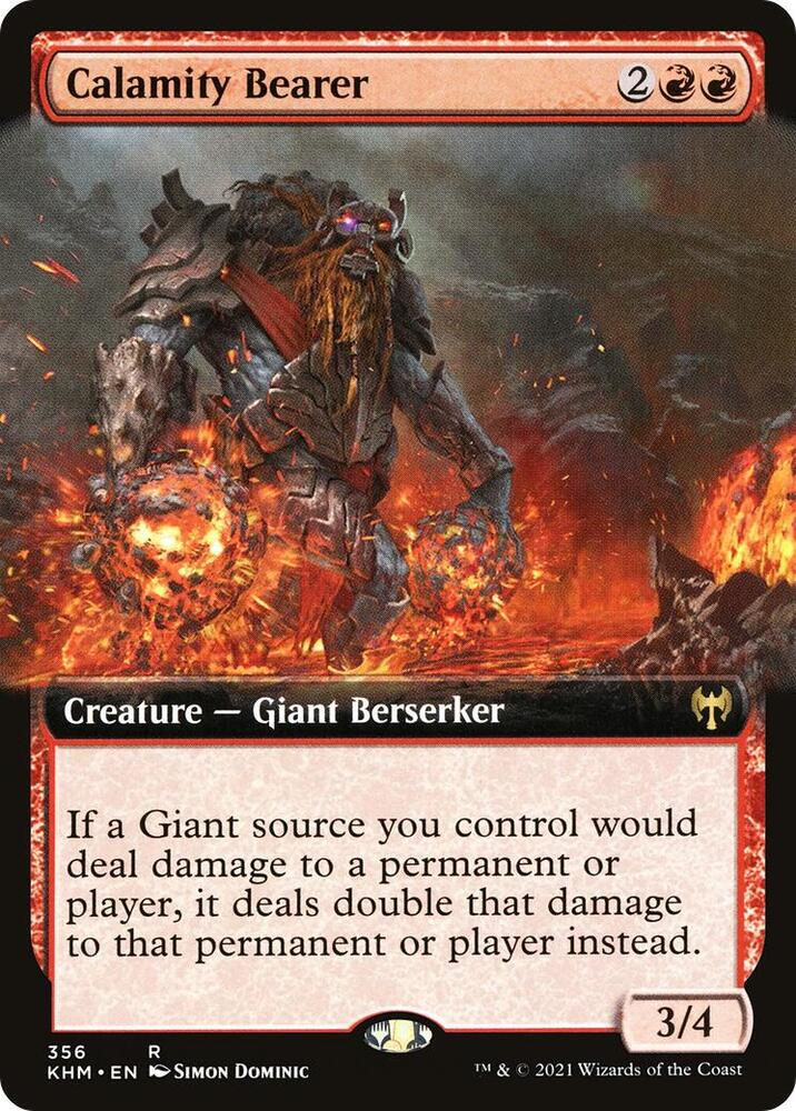Calamity Bearer 356 (Kaldheim)  - Extended Art | Good Games Adelaide SA