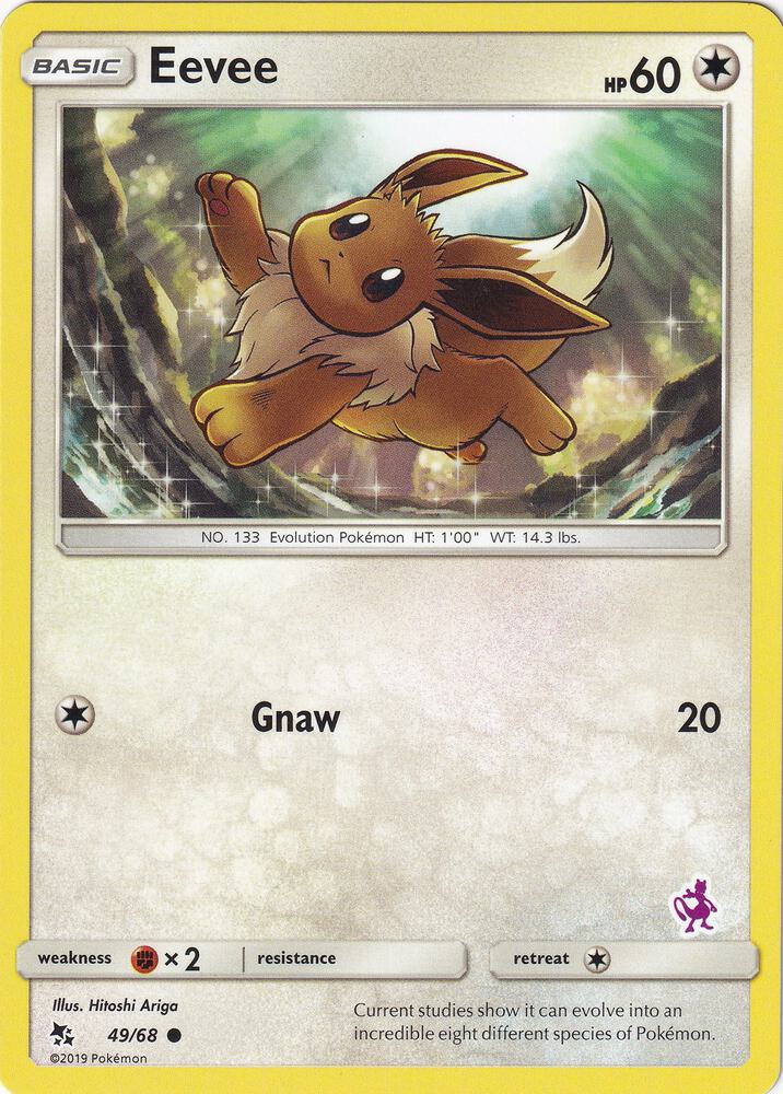 Eevee 49 68 Mewtwo Stamped 049/068 (Battle Academy)  | Good Games Adelaide SA