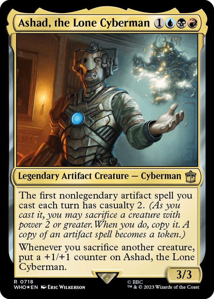 Ashad, the Lone Cyberman 718 (Universes Beyond: Doctor Who)  - Foil | Good Games Adelaide SA