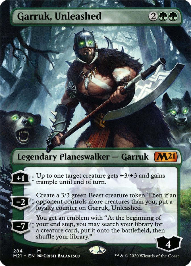 Garruk, Unleashed (Borderless) [Core Set 2021] | Good Games Adelaide SA