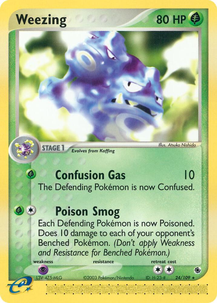 Weezing 24/109 (Ruby and Sapphire)  | Good Games Adelaide SA