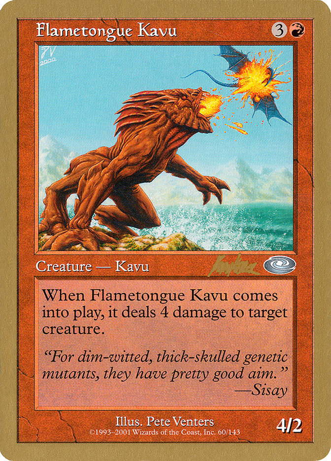 Flametongue Kavu (Brian Kibler) [World Championship Decks 2002] | Good Games Adelaide SA