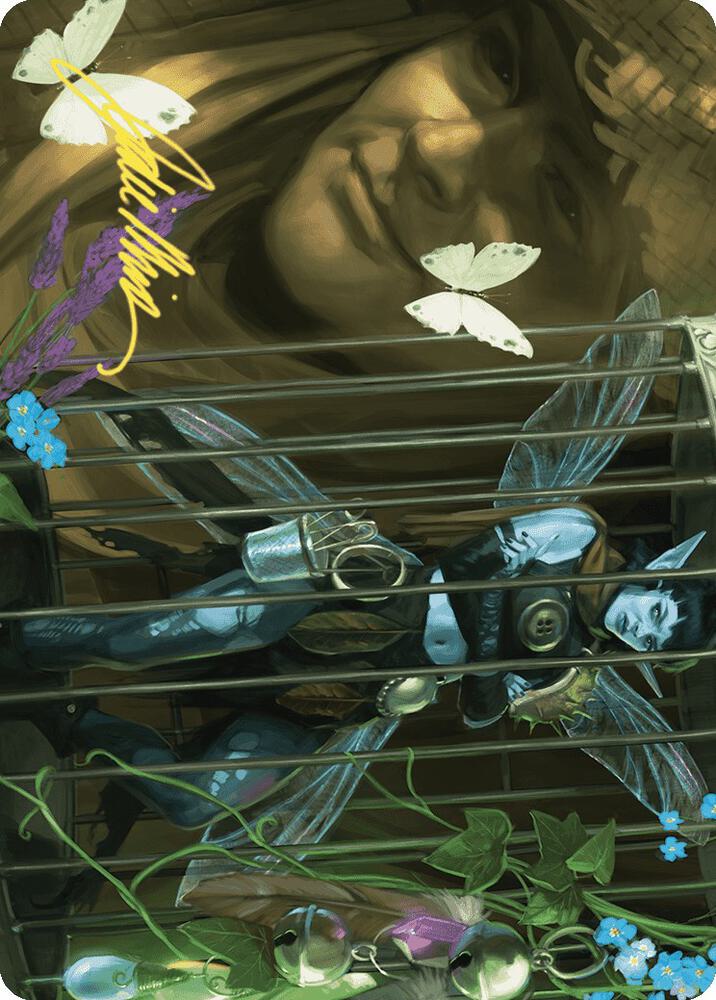 Cooped Up Art Card Gold Stamped Signature 1 (Art Series: Wilds of Eldraine)  | Good Games Adelaide SA