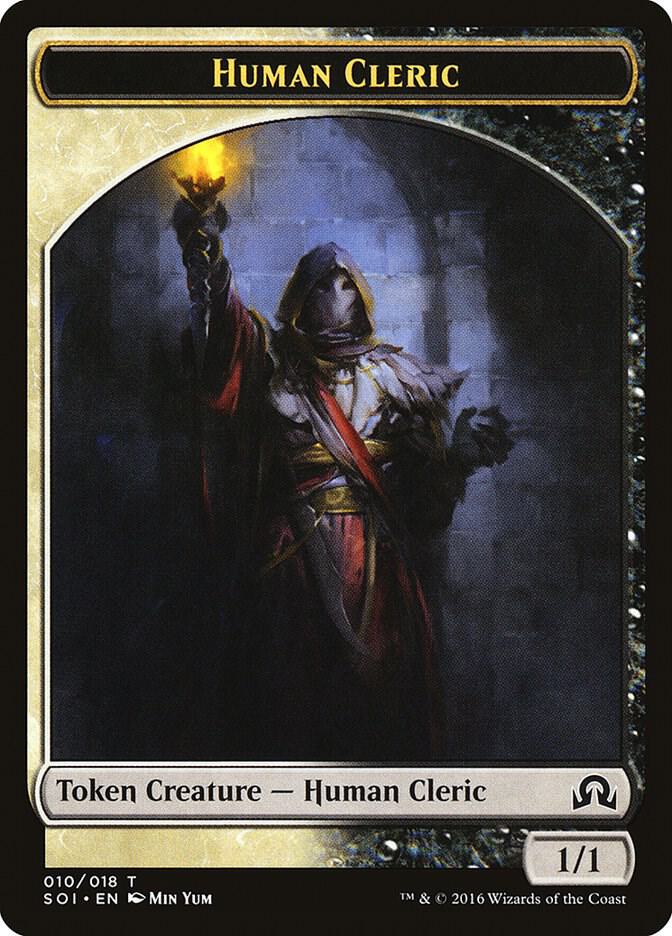Human Cleric Token 10 (Shadows over Innistrad)  | Good Games Adelaide SA