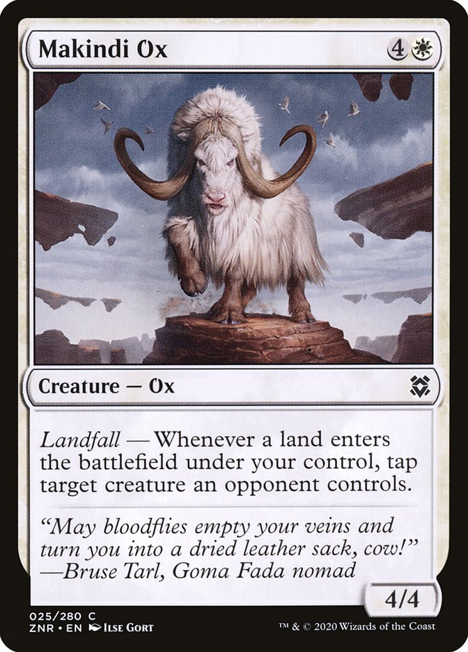 Makindi Ox 25 (Zendikar Rising)  - Foil | Good Games Adelaide SA