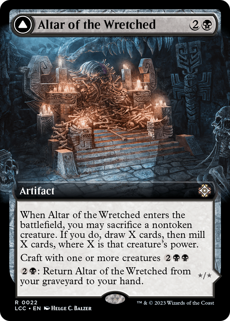 Altar of the Wretched // Wretched Bonemass (Extended Art) [The Lost Caverns of Ixalan Commander] | Good Games Adelaide SA