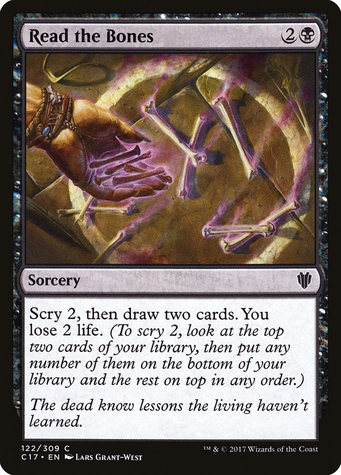 Read the Bones [Commander 2017] | Good Games Adelaide SA