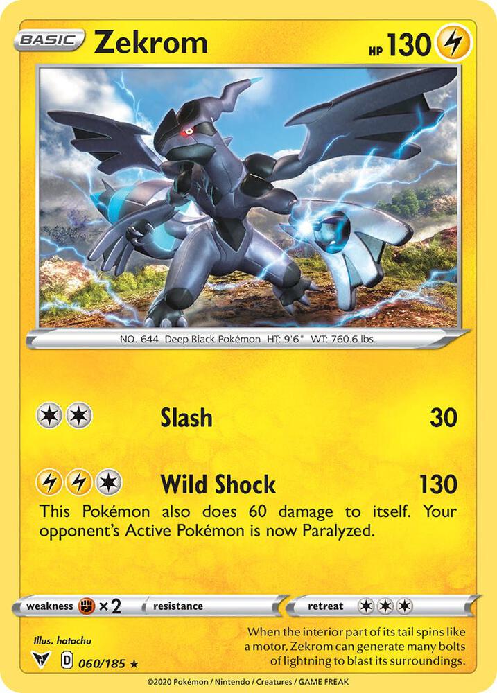Zekrom 060 185 Cosmos Holo 060/185 (Miscellaneous Cards & Products)  - Holofoil | Good Games Adelaide SA