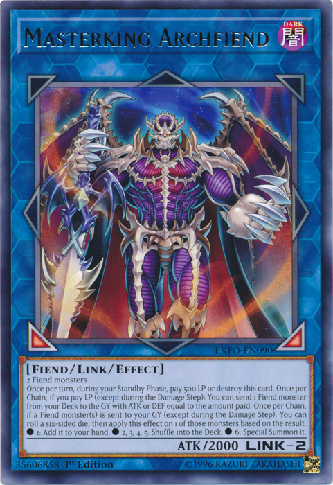 Masterking Archfiend [EXFO-EN090] Rare | Good Games Adelaide SA
