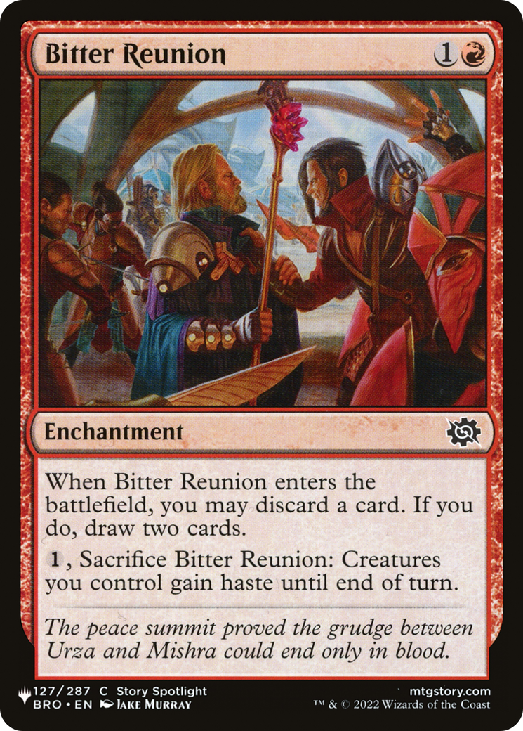 Bitter Reunion [The List Reprints] | Good Games Adelaide SA