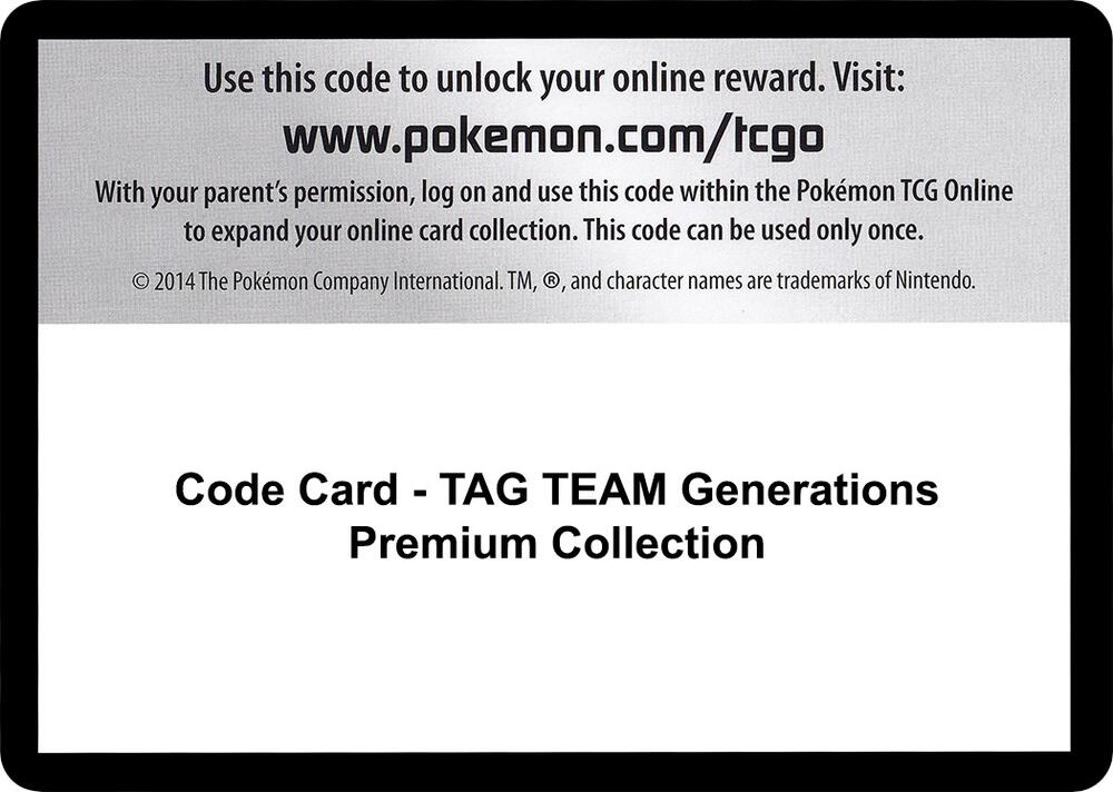 Code Card TAG TEAM Generations Premium Collection  (Miscellaneous Cards & Products)  | Good Games Adelaide SA