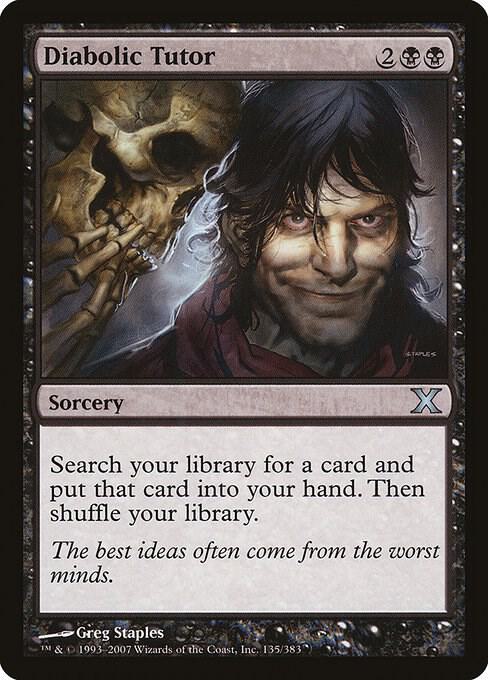 Diabolic Tutor 135 (10th Edition)  - Foil | Good Games Adelaide SA