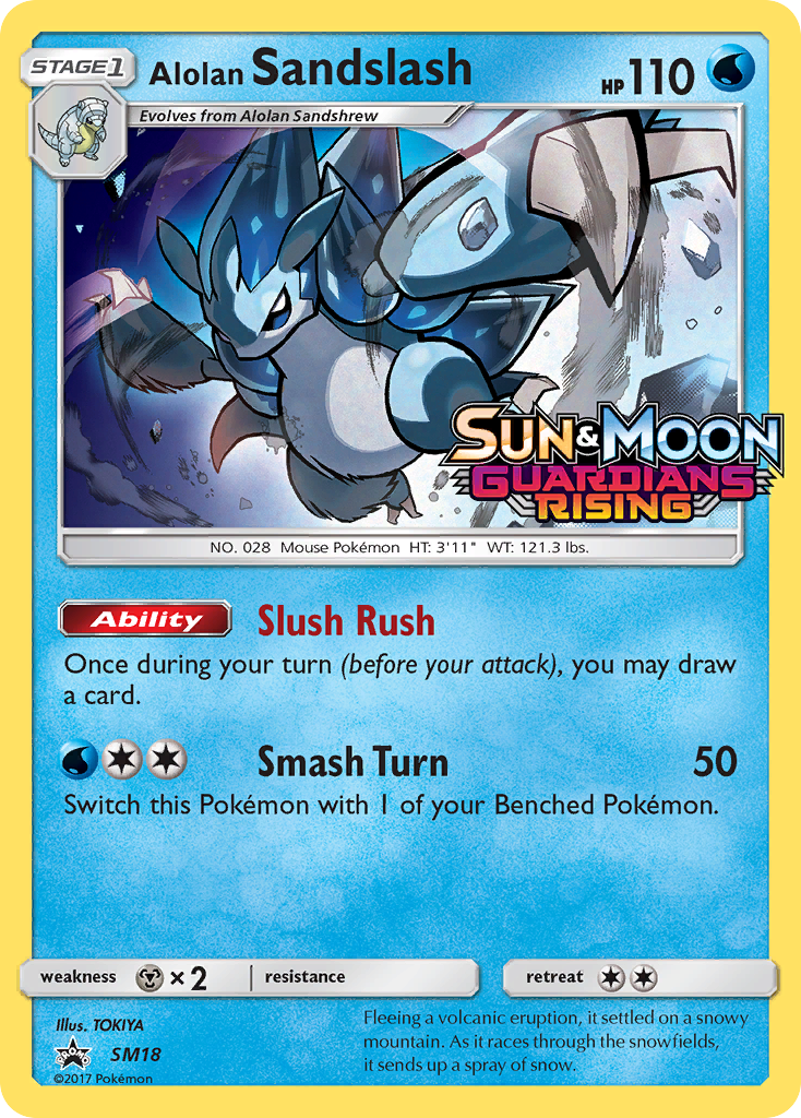 Alolan Sandslash (SM18) (Prerelease Promo) [Sun & Moon: Black Star Promos] | Good Games Adelaide SA