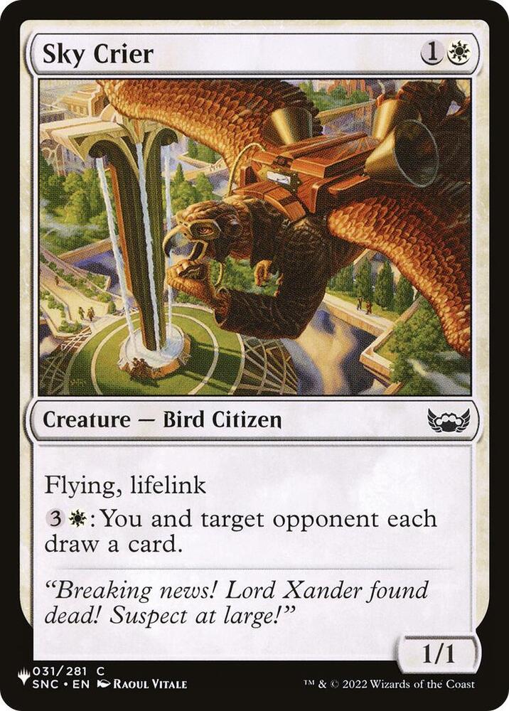 Sky Crier 031/281 (The List Reprints)  | Good Games Adelaide SA
