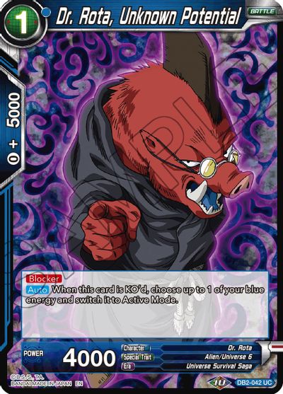 Dr. Rota, Unknown Potential (Reprint) (DB2-042) [Battle Evolution Booster] | Good Games Adelaide SA
