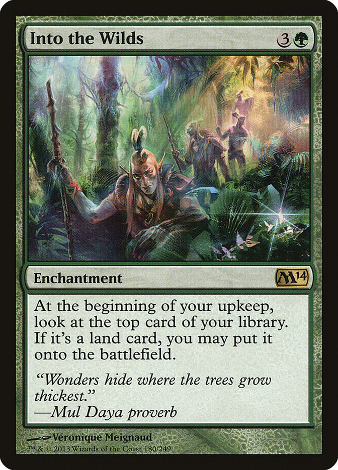 Into the Wilds 180 (Magic 2014 (M14))  - Foil | Good Games Adelaide SA