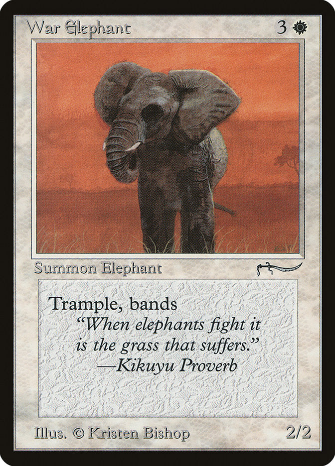 War Elephant (Light Mana Cost) [Arabian Nights] | Good Games Adelaide SA