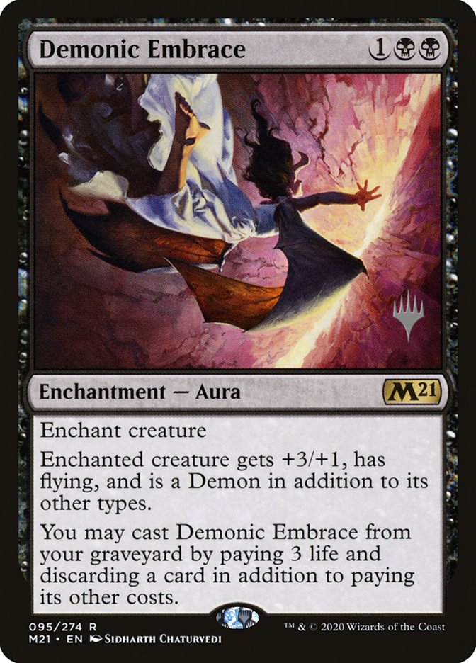 Demonic Embrace (Promo Pack) [Core Set 2021 Promos] | Good Games Adelaide SA