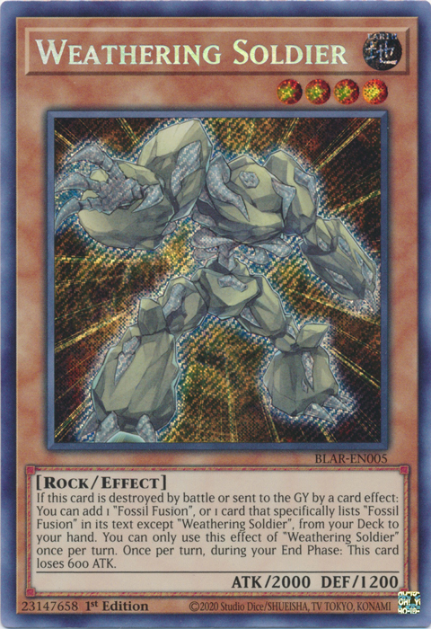 Weathering Soldier [BLAR-EN005] Secret Rare | Good Games Adelaide SA