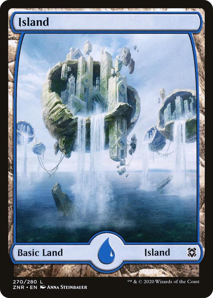 Island 270/280 (Zendikar Rising)  - Foil | Good Games Adelaide SA
