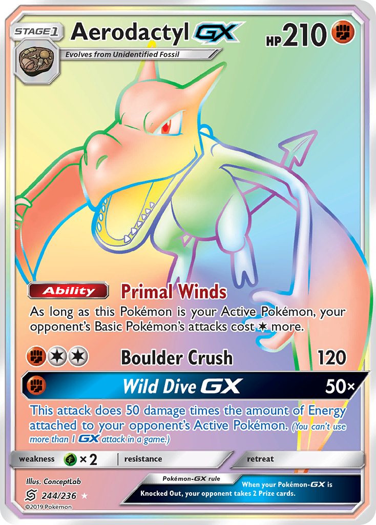 Aerodactyl GX (244/236) [Sun & Moon: Unified Minds] | Good Games Adelaide SA